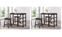 Acme Furniture Nyssa 3-Piece Counter Height Set